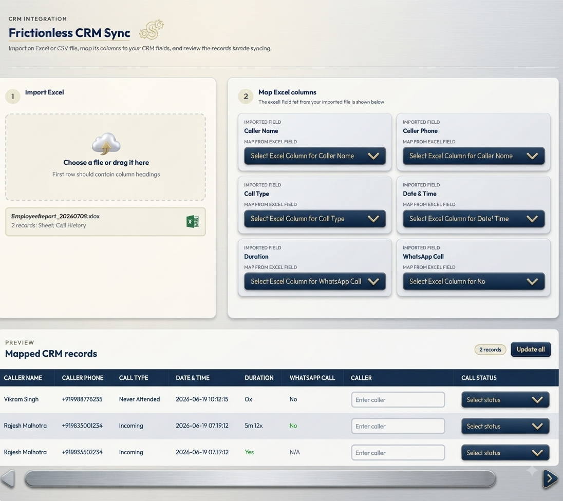 CRM Sync: Connect Your Call Data with Your Customer Management Workflow
